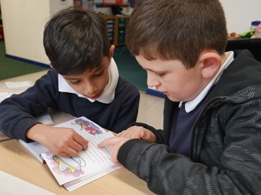 Key Stage 1 and Key Stage 2 Reading Buddy afternoon.